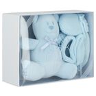 Baby Boys Blue Mittens & Booties Gift Set, 1, hi-res