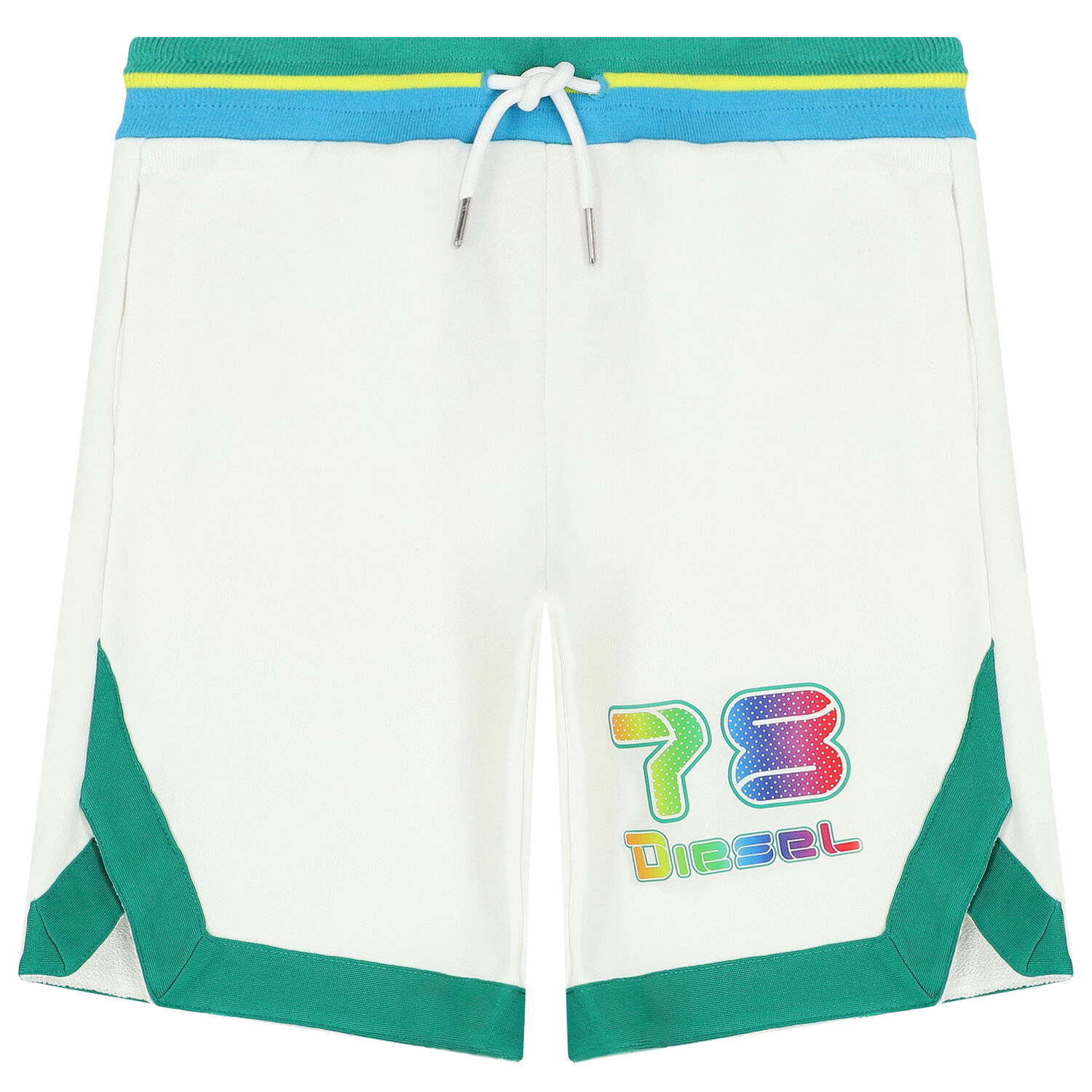 Boys White Logo Shorts, 1, hi-res image number null