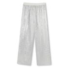 Girls Silver Logo Trousers, 1, hi-res