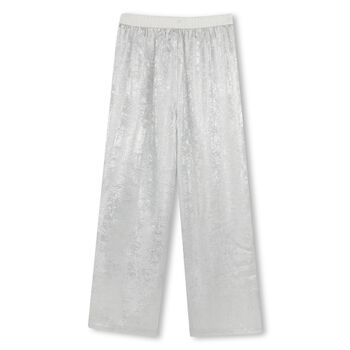 Girls Silver Logo Trousers