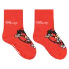 Multi-Coloured Disney Logo Socks ( 5-Pack ), 1, hi-res