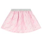 Girls Pink Logo Bow Skirt Set, 1, hi-res