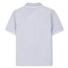 Boys Mini Me Blue Logo Polo Shirt, 8, hi-res