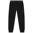 Boys Black Logo Joggers, 1, hi-res