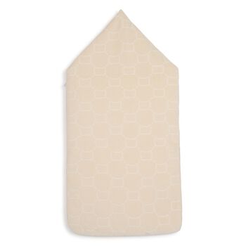 Beige & White Logo Baby Nest