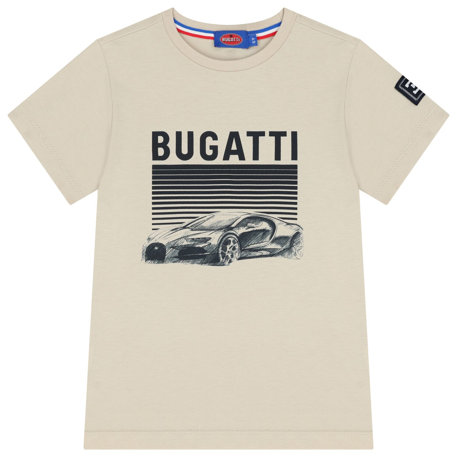 Boys Beige Logo T-Shirt, 1, hi-res