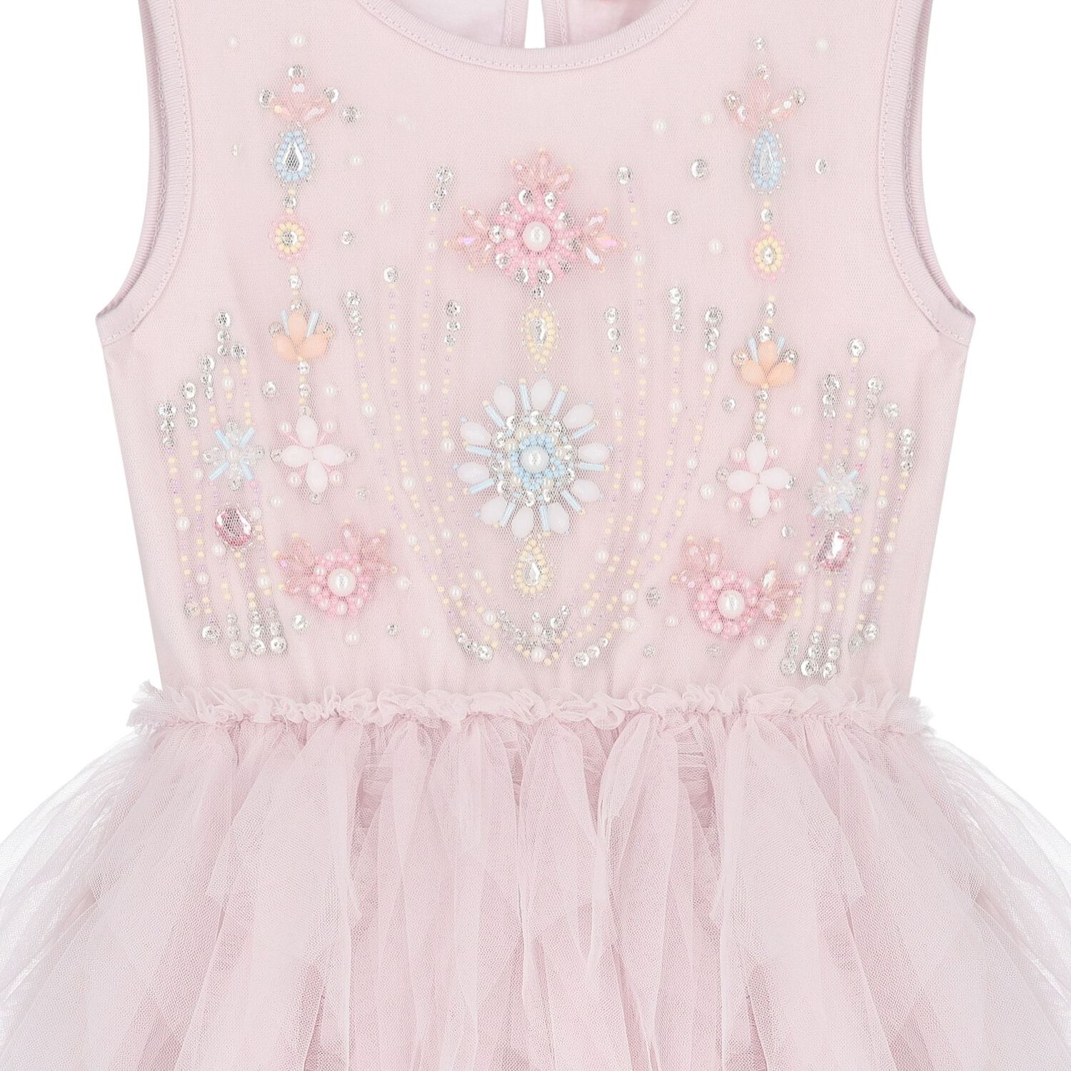 Baby Girls Pink Ruffled Tulle Dress Set, 1, hi-res image number null