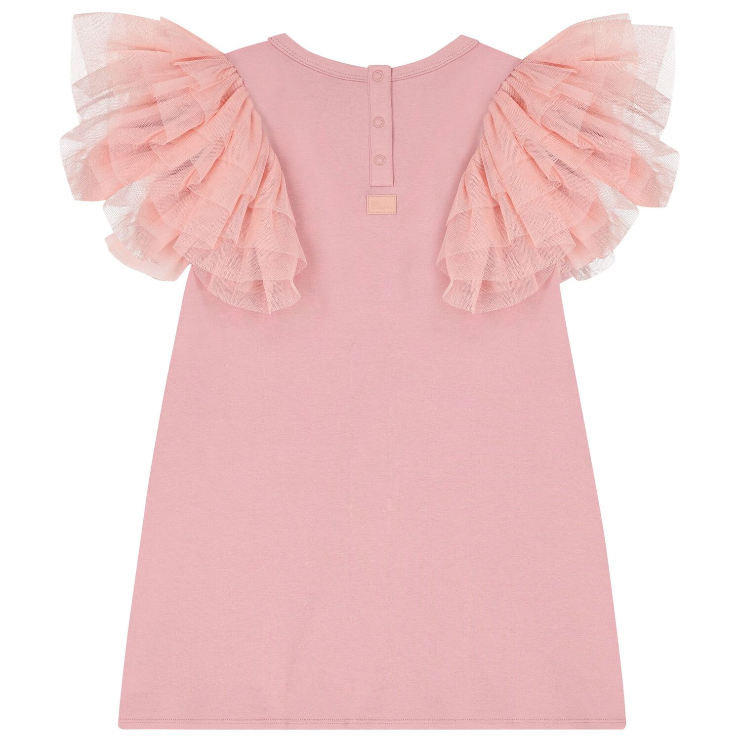 Girls Pink Tulle Dress, 3, hi-res image number null