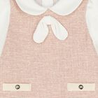 Younger Girls Pink Tweed Dress, 1, hi-res