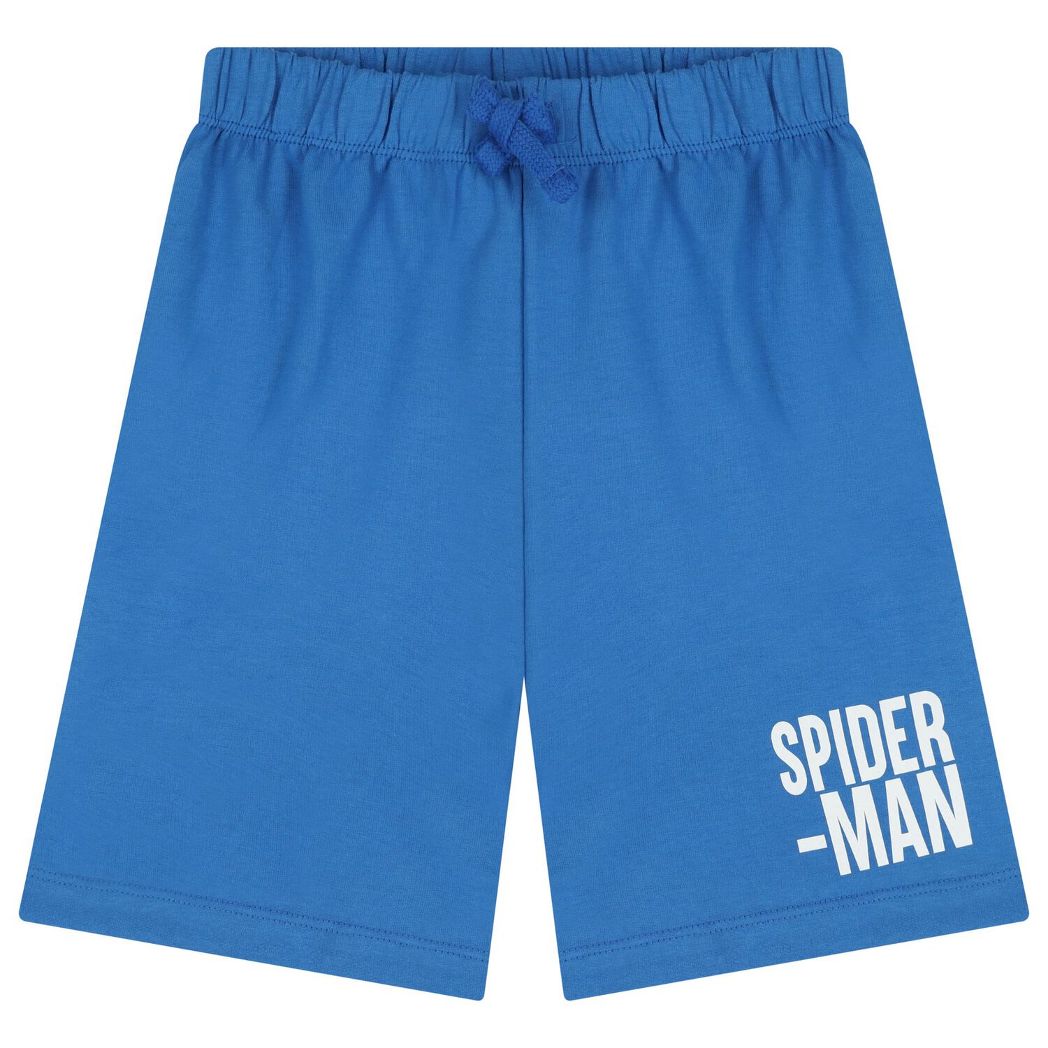 Boys White & Blue Spiderman Shorts Set, 1, hi-res