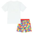 Boys Multi-Coloured Logo Puzzle Shorts Set, 1, hi-res