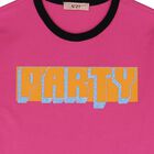 Girls Pink Cotton T-Shirt, 1, hi-res