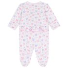 Baby Girls White Billowy Bows Babygrow, 1, hi-res