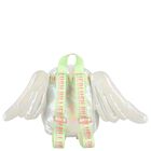 Girls Silver Iridescent Logo Backpack, 1, hi-res