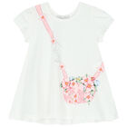 Girls Ivory & Green Floral Leggings Set, 1, hi-res