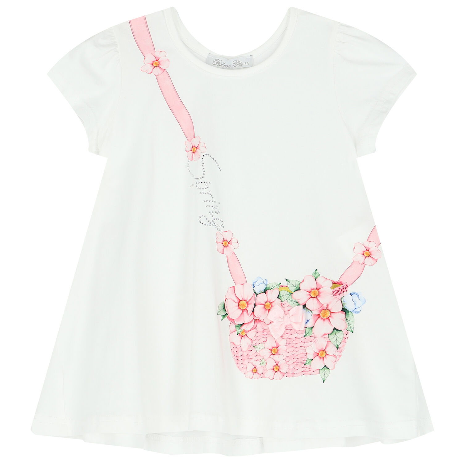 Girls Ivory & Green Floral Leggings Set, 1, hi-res