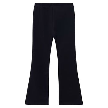 Girls Black Flared Leggings