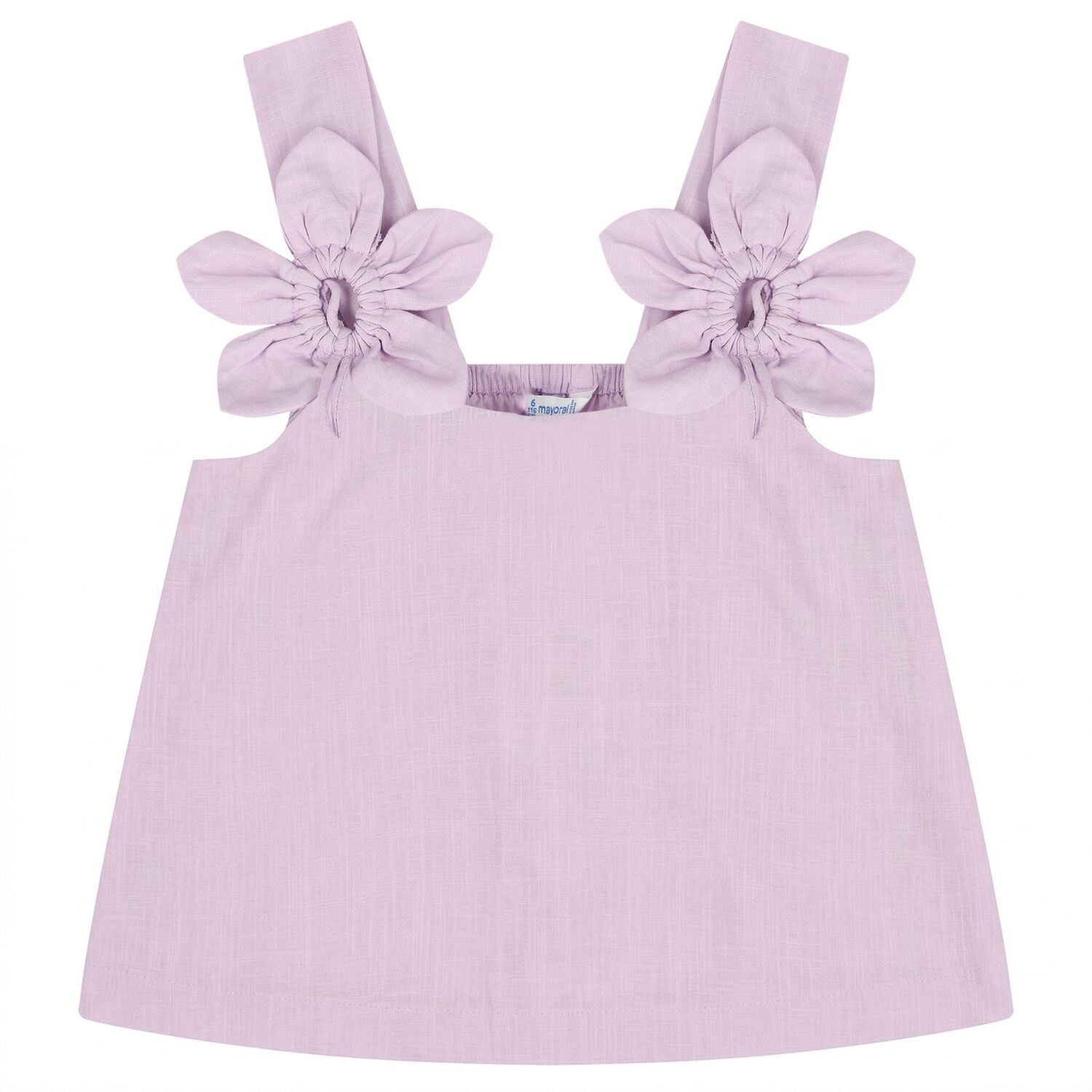 Girls Purple 3D Flower Trousers Set, 2, hi-res