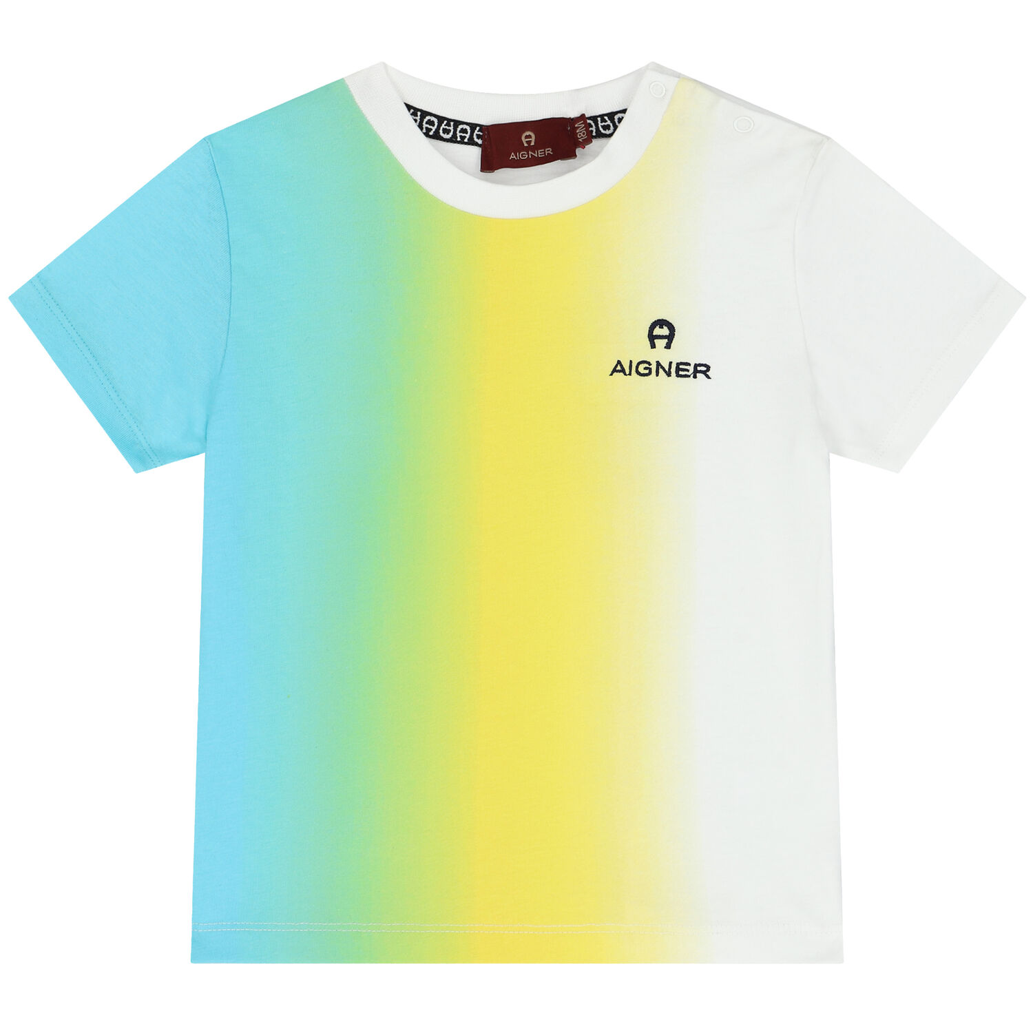 Younger Boys Yellow Logo T-Shirt, 1, hi-res