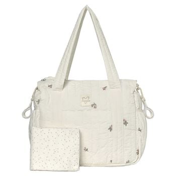 Ivory Floral Baby Changing Bag ( 27cm )