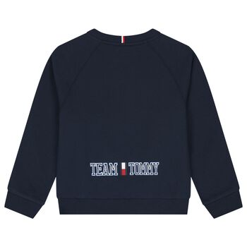 Boys Navy Blue Logo Sweatshirt