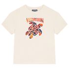 Boys Beige Turtle T-Shirt, 1, hi-res