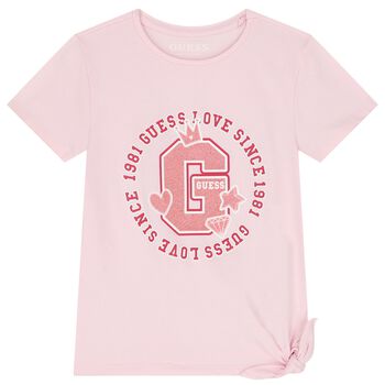 Girls Pink Logo T-Shirt