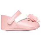 Baby Girls Pink Flower Pre Walker Shoes, 3, hi-res