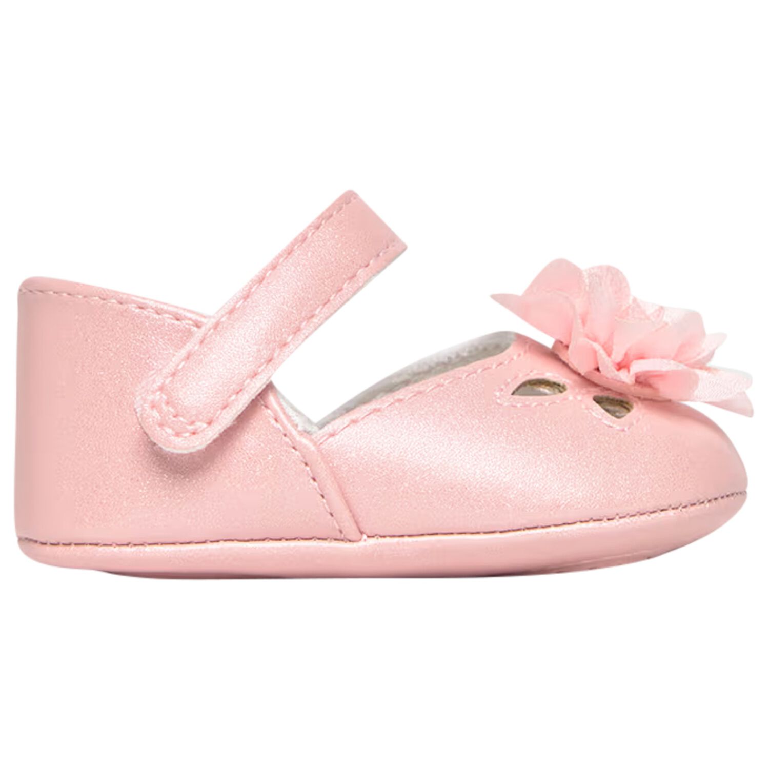 Baby Girls Pink Flower Pre Walker Shoes, 3, hi-res