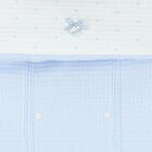 Boys Blue & White Polka Dot Baby Pram Nest, 1, hi-res