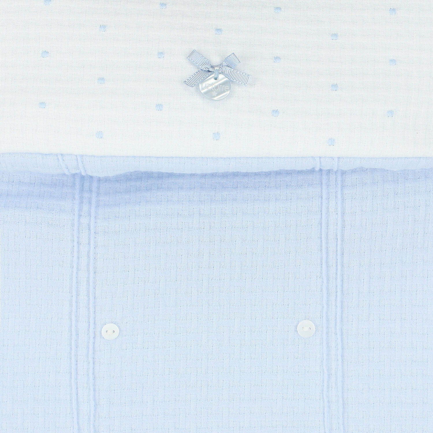 Boys Blue & White Polka Dot Baby Pram Nest, 1, hi-res image number null