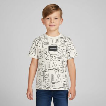 Boys Ivory Logo T-Shirt