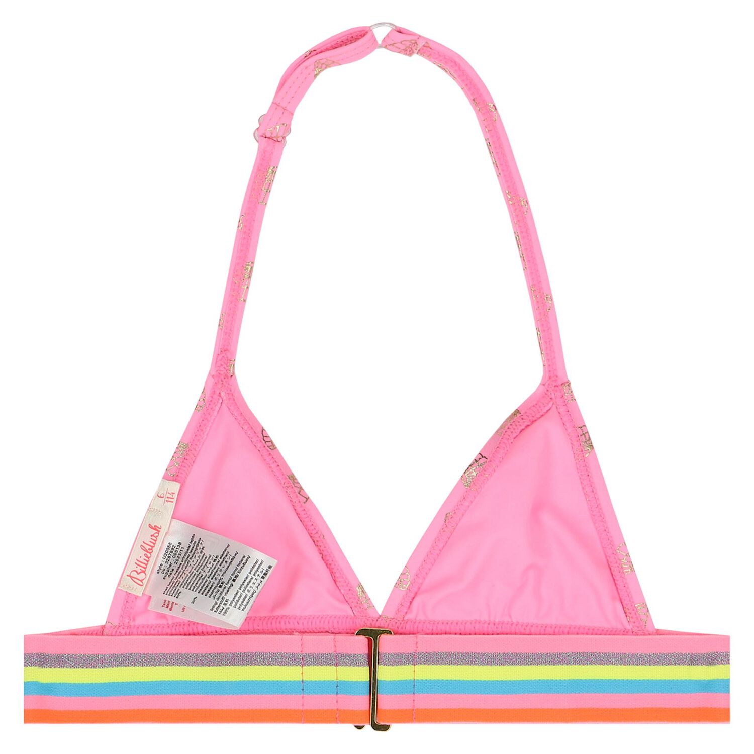 Girls Pink Shell Bikini, 1, hi-res image number null