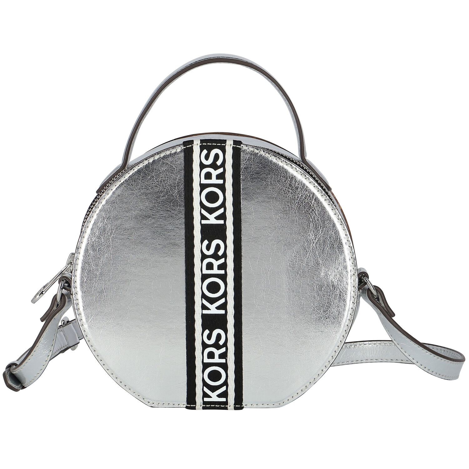Girls Silver Circle Shoulder Bag, 1, hi-res image number null