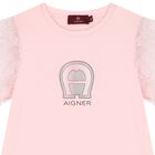 Girls Pink Logo Dress, 2, hi-res