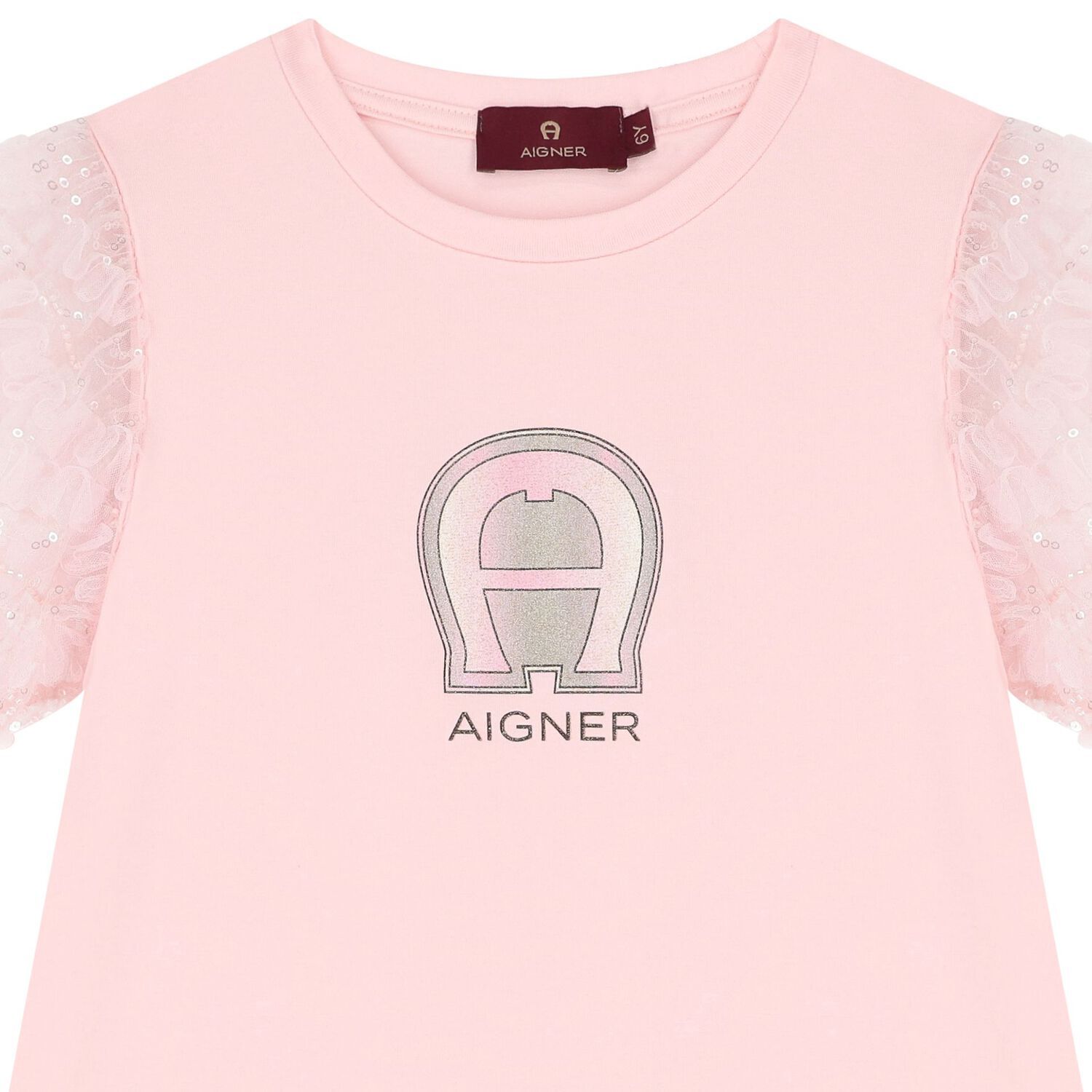 Girls Pink Logo Dress, 2, hi-res