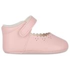 Baby Girls Pink Leather Pre Walker Shoes, 1, hi-res