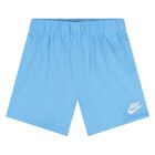 Younger Boys Black & Blue Logo Shorts Set, 1, hi-res