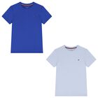 Boys Blue Logo T-Shirts ( 2-Pack ), 6, hi-res