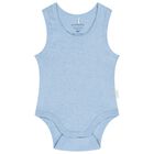Baby Boys Blue & White Bodysuits ( 2-Pack ), 1, hi-res