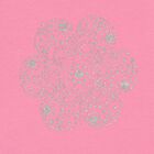 Younger Girls Pink Flower T-Shirt, 1, hi-res