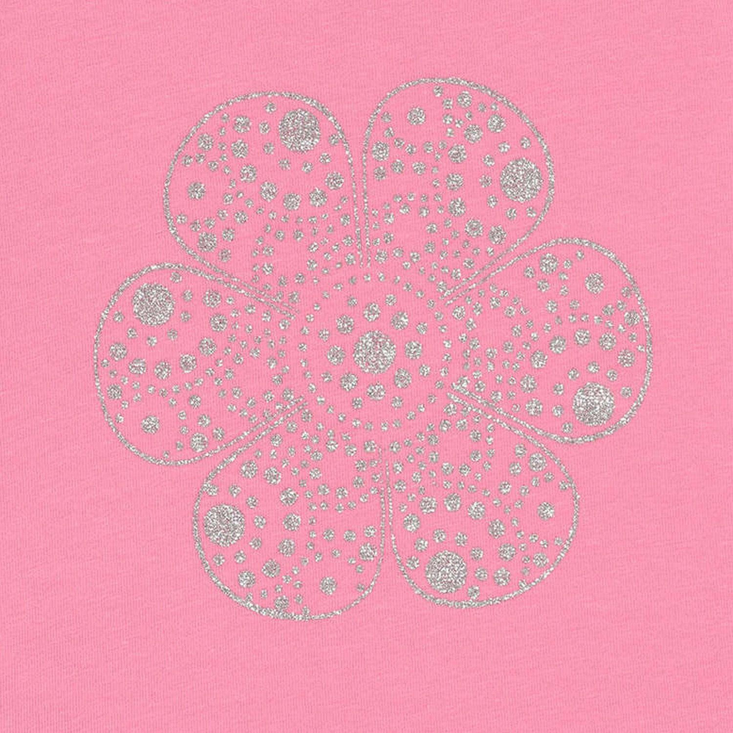 Younger Girls Pink Flower T-Shirt, 1, hi-res image number null