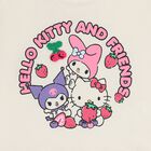 Girls Ivory Hello Kitty T-Shirt , 1, hi-res