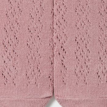 Baby Girls Pink Knitted Tights