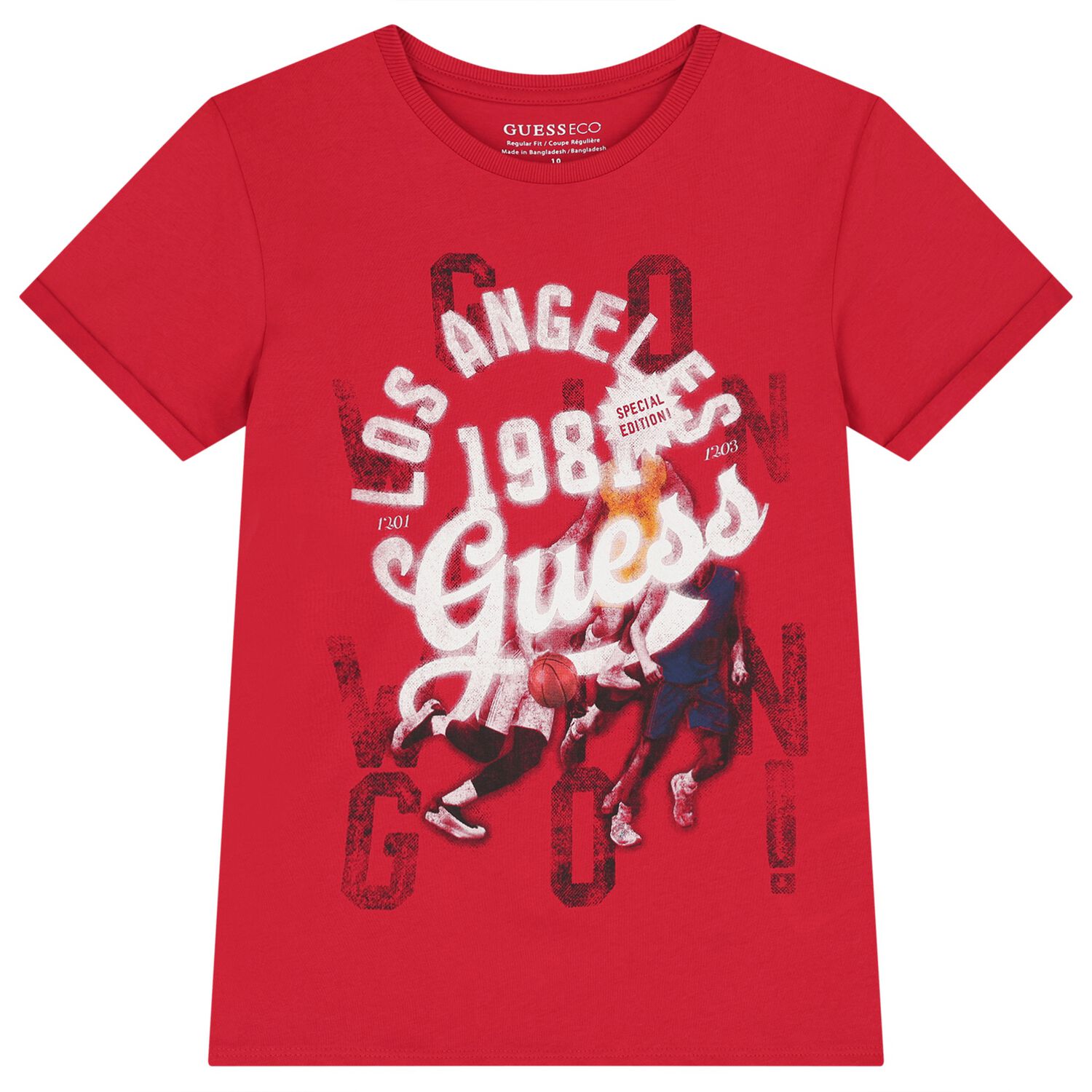 Boys Red Logo T-Shirt, 1, hi-res