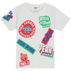 Boys White T-Shirt, 2, hi-res