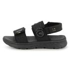 Boys Black Logo Sandals, 1, hi-res