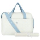 Ivory & Blue Stars Baby Changing Bag, 3, hi-res