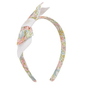 Girls Ivory & Pink Liberty Headband
