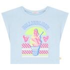 Girls Blue Logo T-Shirt, 1, hi-res